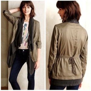 Anthropologie x Hei Hei Utility Jacket Layered with Drape Neck